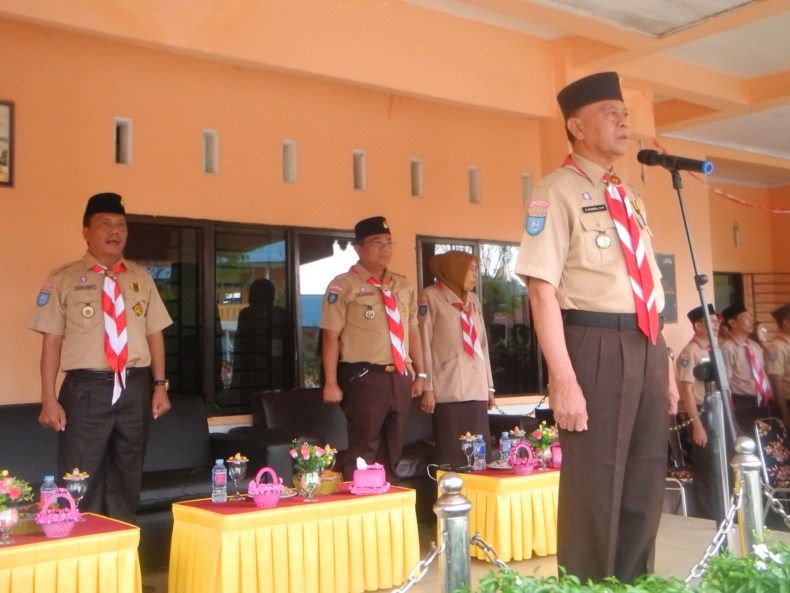 Upacara Pembukaan Perkemahan Penerimaan Tamu Ambalan