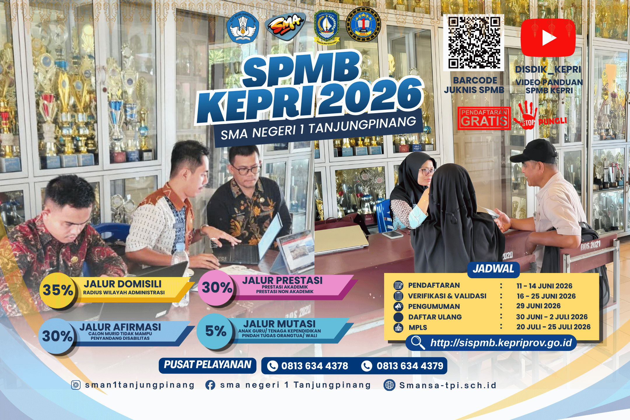 SMAN 1 Tanjungpinang Siap Sukseskan SPMB 2026: Pelayanan Prima Menuju Generasi CERGAS!