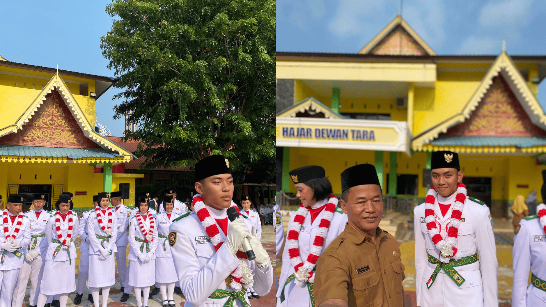 Derap Langkah Kebanggaan: SMAN 1 Tanjungpinang Sambut Kepulangan Putra-Putri Paskibraka