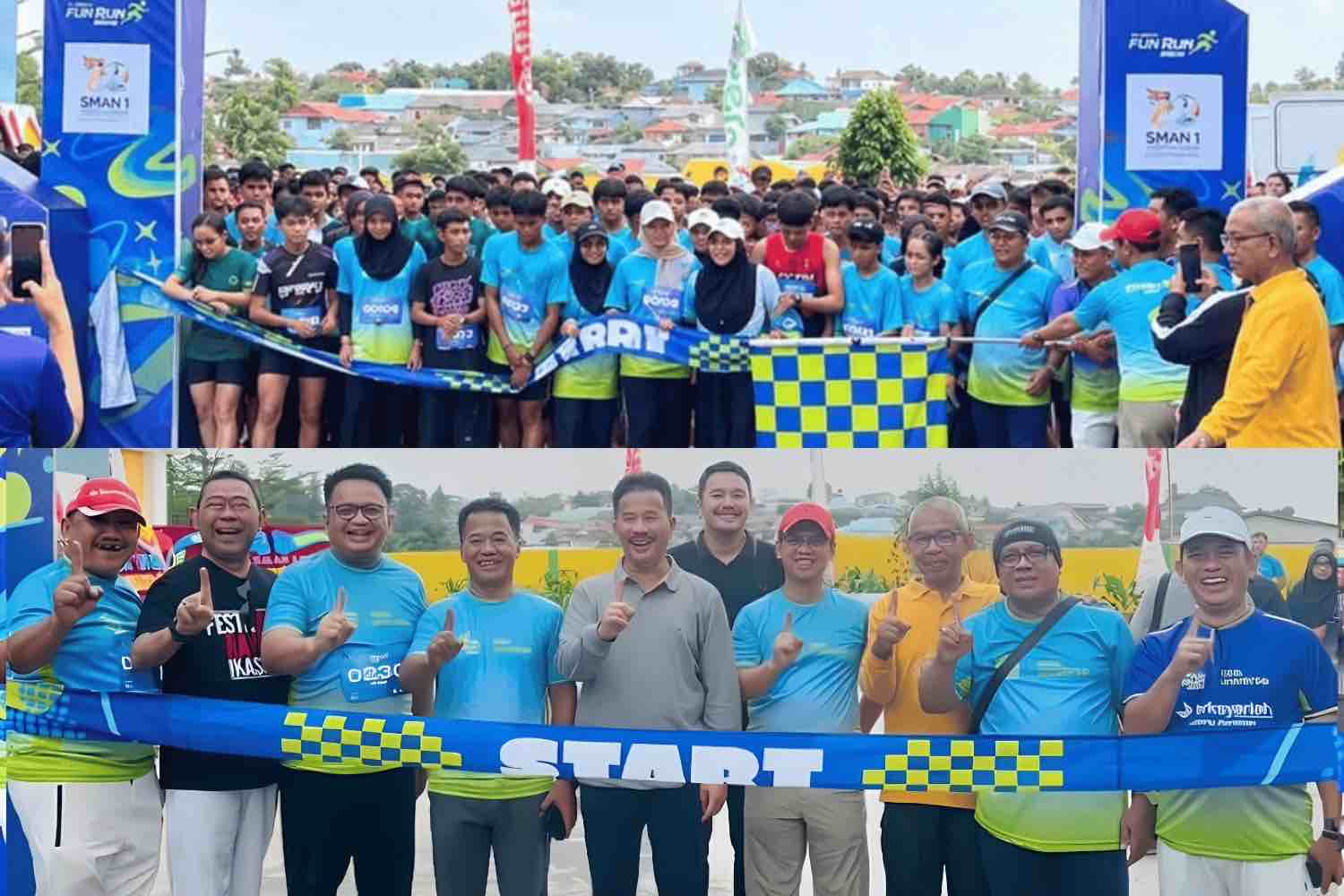 Semarak HUT ke-70 SMAN 1 Tanjungpinang Ratusan Peserta Unjuk Semangat di Fun Run 7.0 Km
